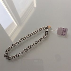 Lia Sophia silver charm bracelet NWT